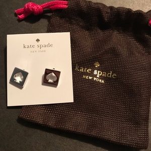 Kate Spade earrings- Hole Punch Spade-Square